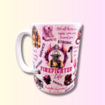 Kubek dla kobiety strażaka