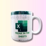 Kubek do biura excel freak in the sheets