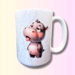 Kubek na górze róże