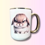 Złoty kubek z króliczkiem