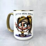 Kubek jestem oazą spokoju dla niej nowy złoty