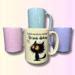 Kubek kur nie można tylko dzień dobry można pastelowe kolory