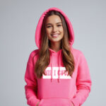 Bluza damska nie i c#uj neonowy róż