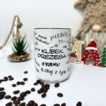 Kubek prezesa ze śmiesznymi tekstami