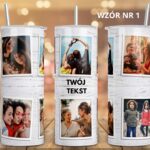 Kubek termiczny na prezent ze zdjęciami i miejscem na tekst na prezent