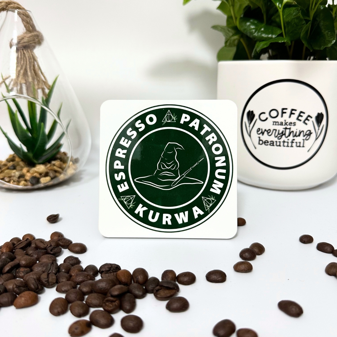 Podkładka pod kubek espresso patronum kuwa z mdf