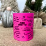 Chamski kubek neonowo różowy na prezent