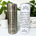 Kubek termiczny jestem oazą spokoju pierd kwiatem lotosu