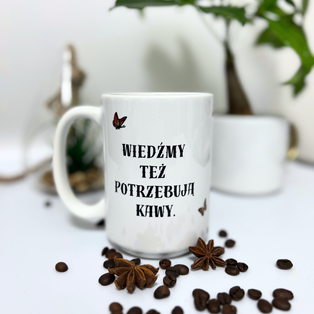 Kubek wiedźmy też potrzebują kawy jesieniara