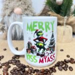 Kubek merry kissmyass na święta