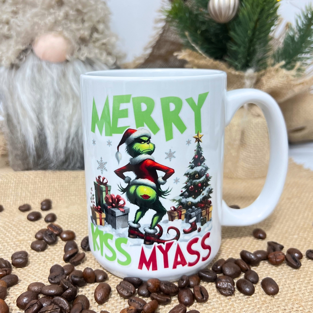 Kubek merry kissmyass świąteczny kubek