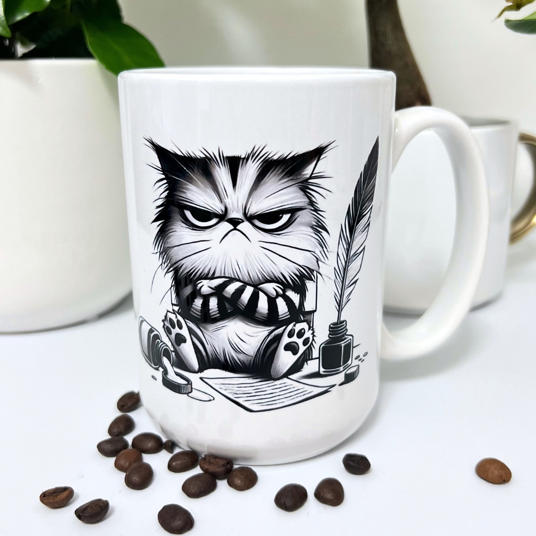 Kubek nie zesraj się z kotkiem