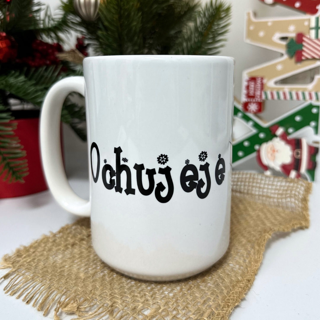 Kubek ochu jeje zimowy na święta