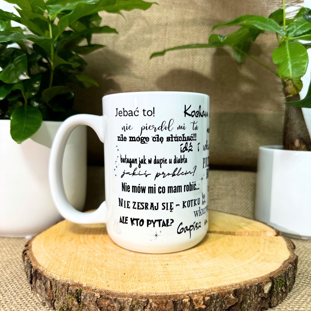 Kubek przeklinam bo lubię na prezent na święta