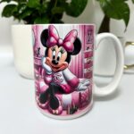 Kubek z myszką cc różowy dla niej