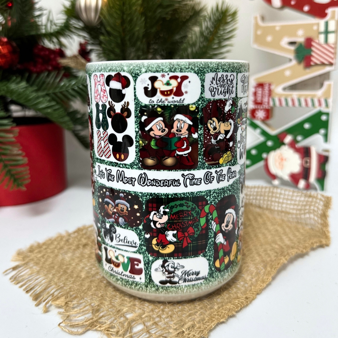 Kubek z myszką its the most wonderful time of the year na święta