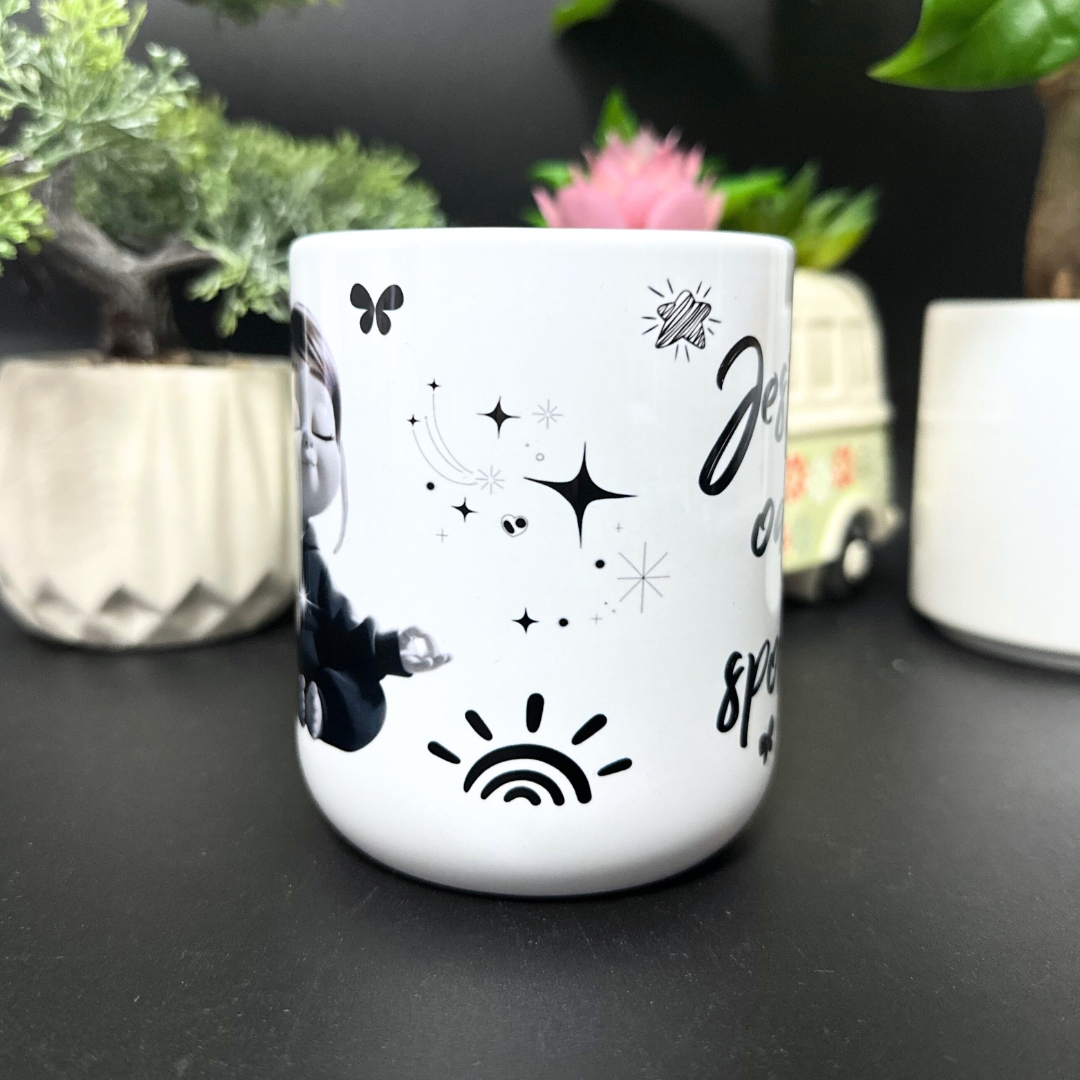 Kubek jestem oazą spokoju dla niej filiżanka na prezent