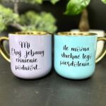 Kubek mi chuj jebany ciśnienie podniósł ile można słuchać tego pierdolenia kubek elegant pastelowe