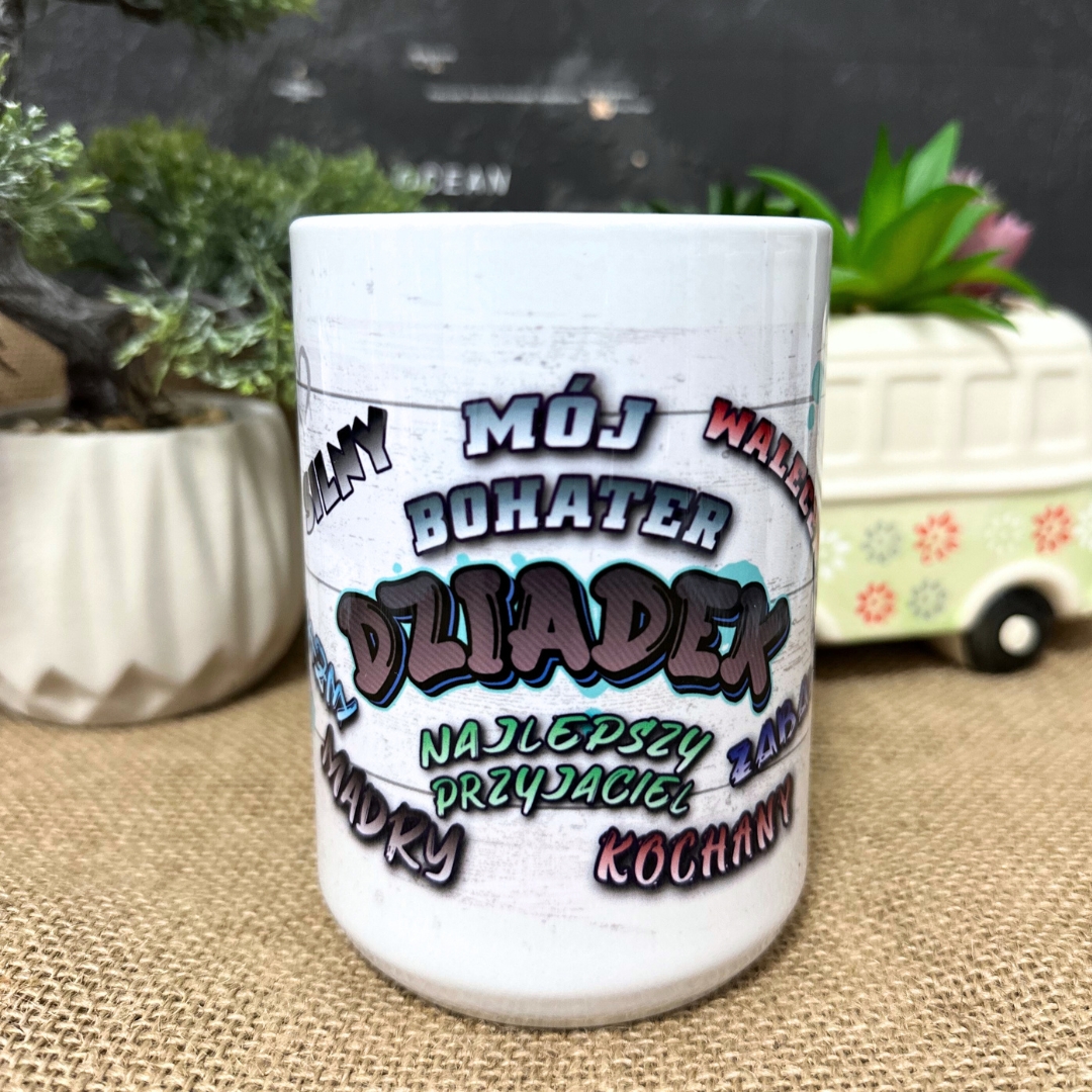 Kubek mój bohater dziadek najlepszy przyjaciel