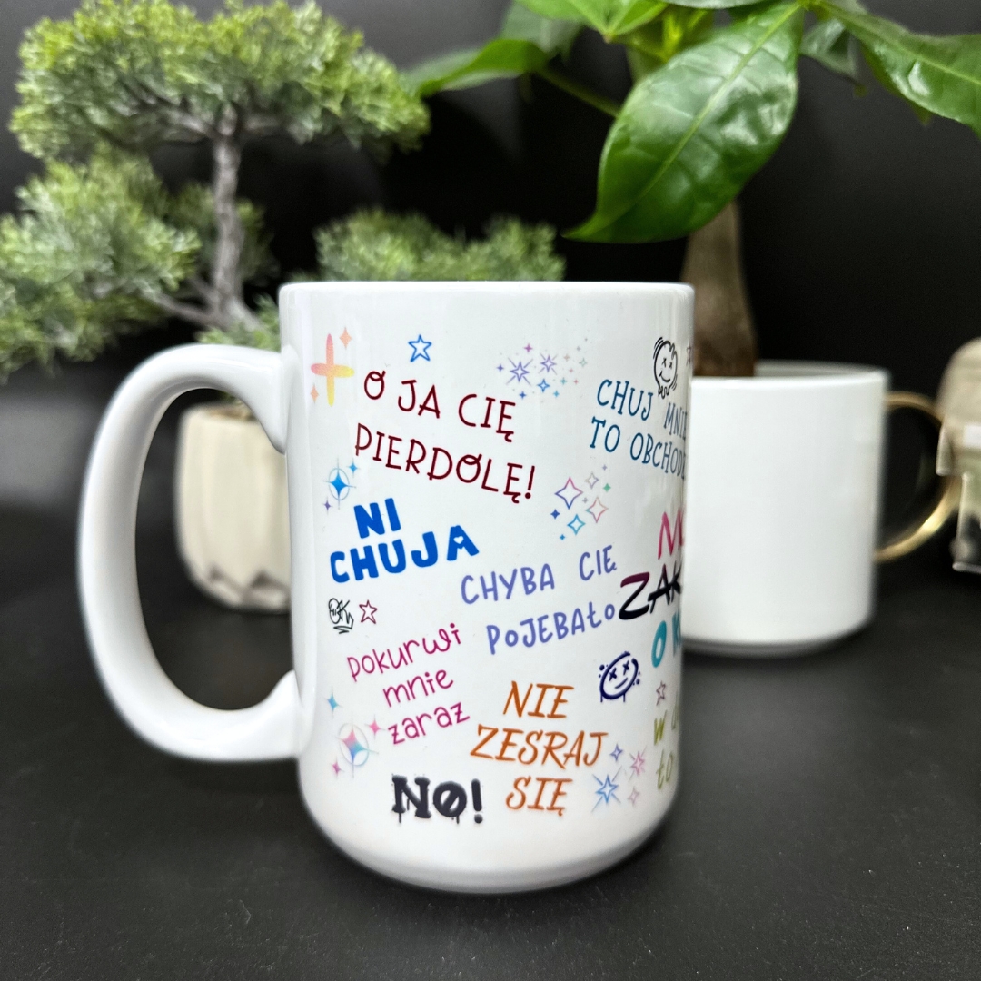Kubek moje zaklęcia kolorowy pastelowy styl