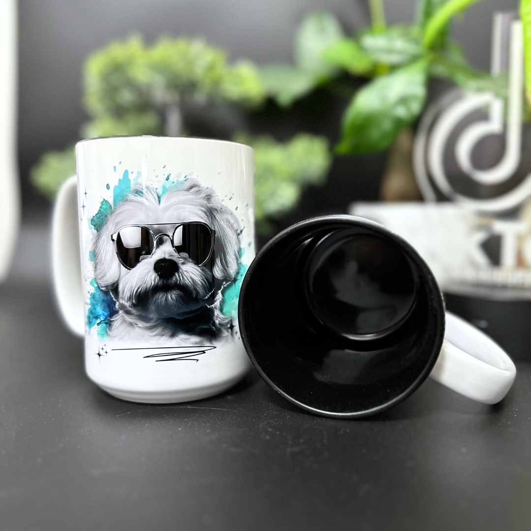 Kubek odszczekaj to z maltańczykiem