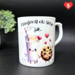 Kubek porcelanowy pasujemy do siebie jak mleko i ciastko