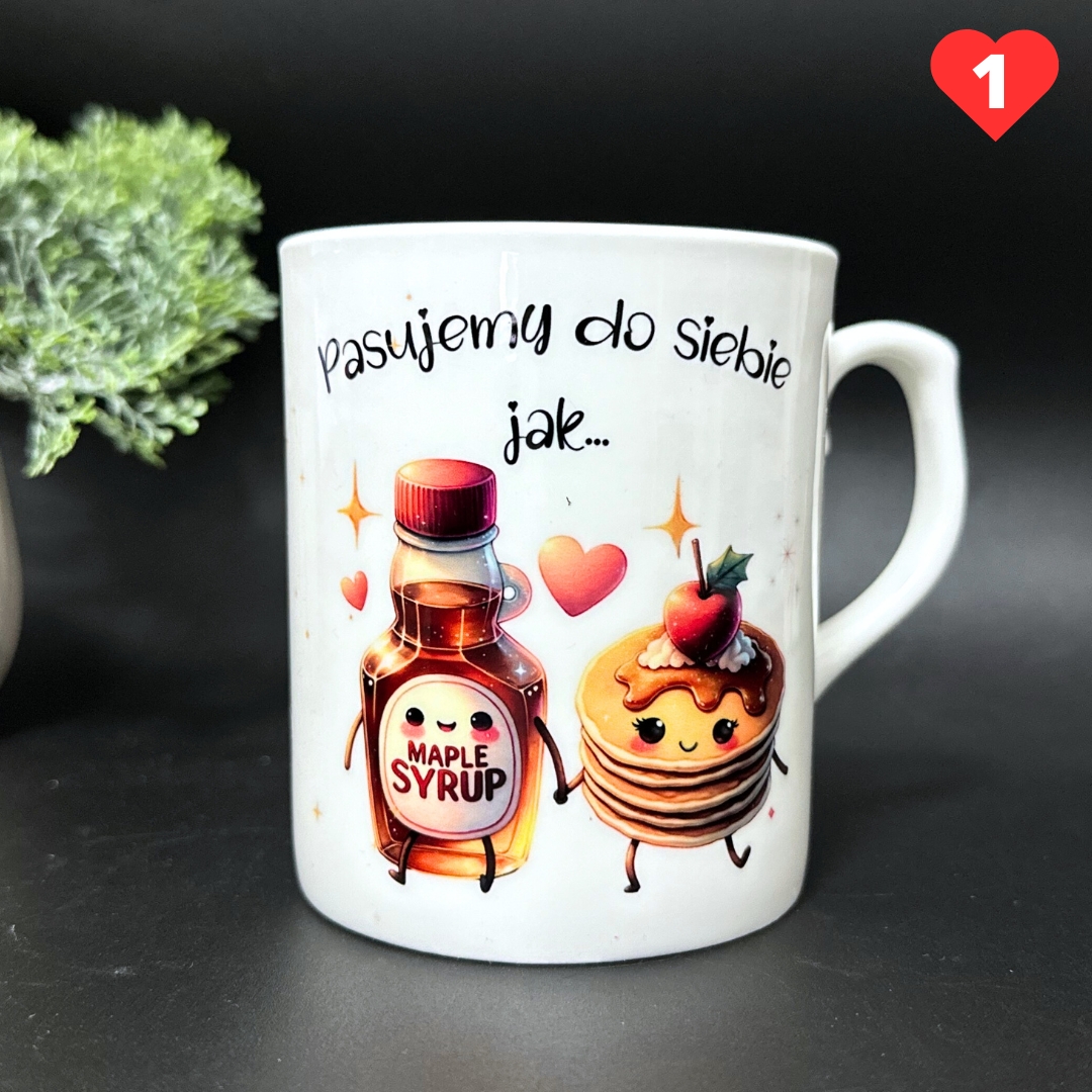 Kubek porcelanowy pasujemy do siebie jak naleśniki i syrop klonowy