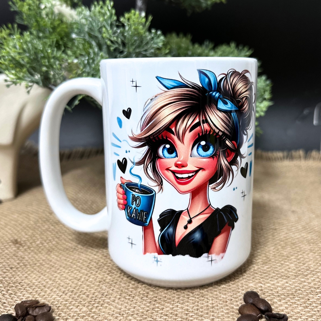 Kubek dla niej przed kawą i po kawie prezent