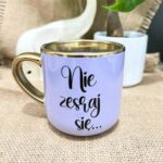Kubek elegant nie zesraj się fioletowy