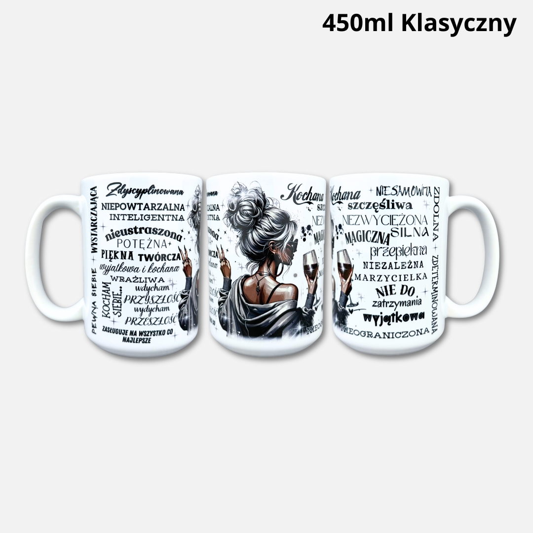 Kubek kocham siebie (nowość) złote ucho i rant Kubek kocham siebie (nowość) 450ml klasyczny