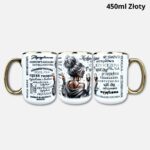 Kubek kocham siebie (nowość) 450ml złoty