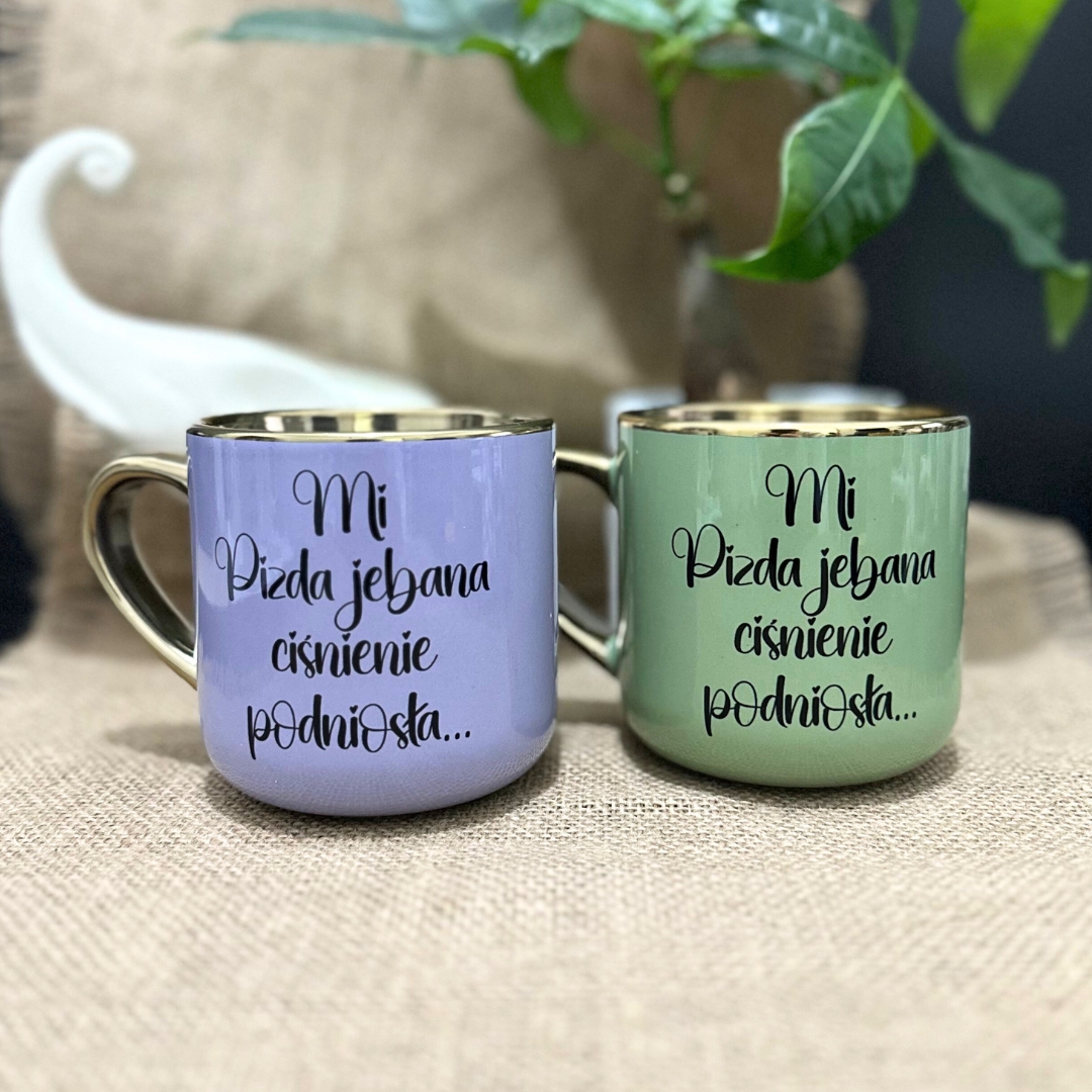Kubek mi pizda jebana ciśnienie podniosła elegant