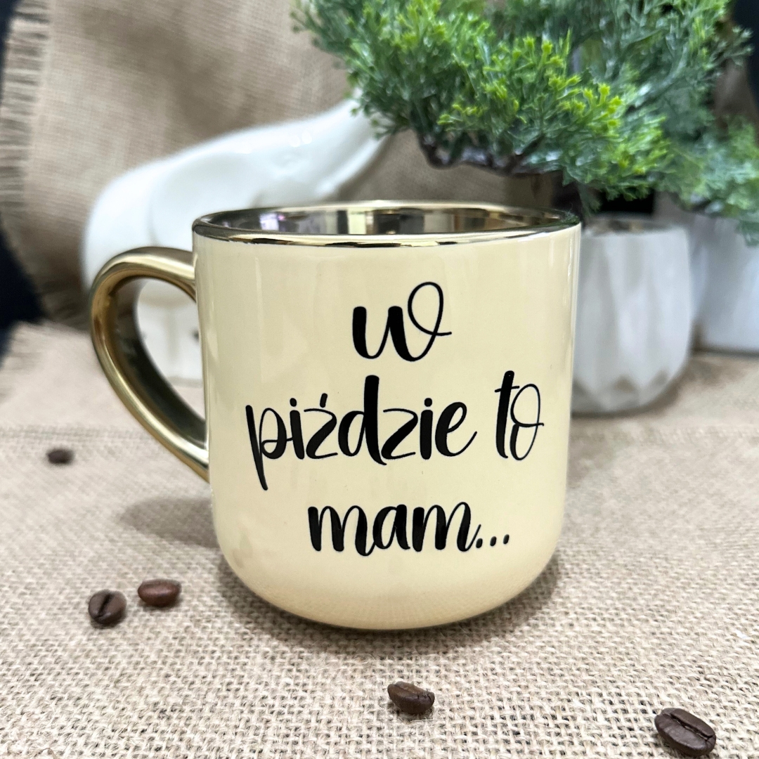 Kubek w piździe to mam elegant kremowy