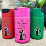 Kubki termiczne mi chuj jebany ciśnienie podniósł z naklejką 3D