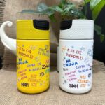 Kubki termiczne moje zaklęcia kolorowe z naklejką 3d 5 kolorów