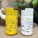 Kubki termiczne moje zaklęcia kolorowe z naklejką 3d nowość