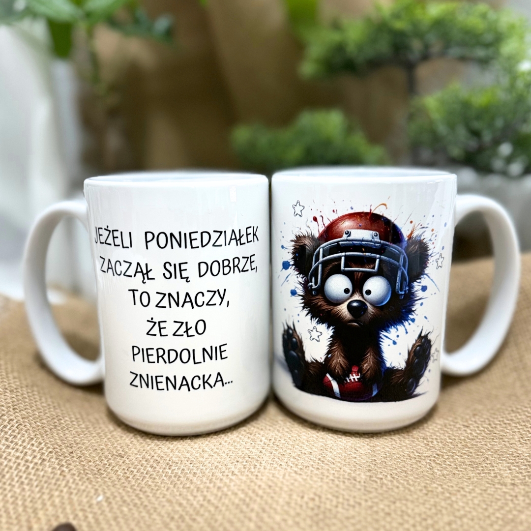 Kubek jezeli poniedziałek zaczął się dobrze to znaczy że sło pierdolnie znienacka