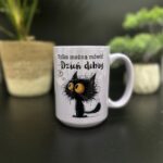 Kubek kurwa mać nie można pastelowy liliowy