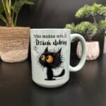 Kubek kurwa mać nie można pastelowy zielony