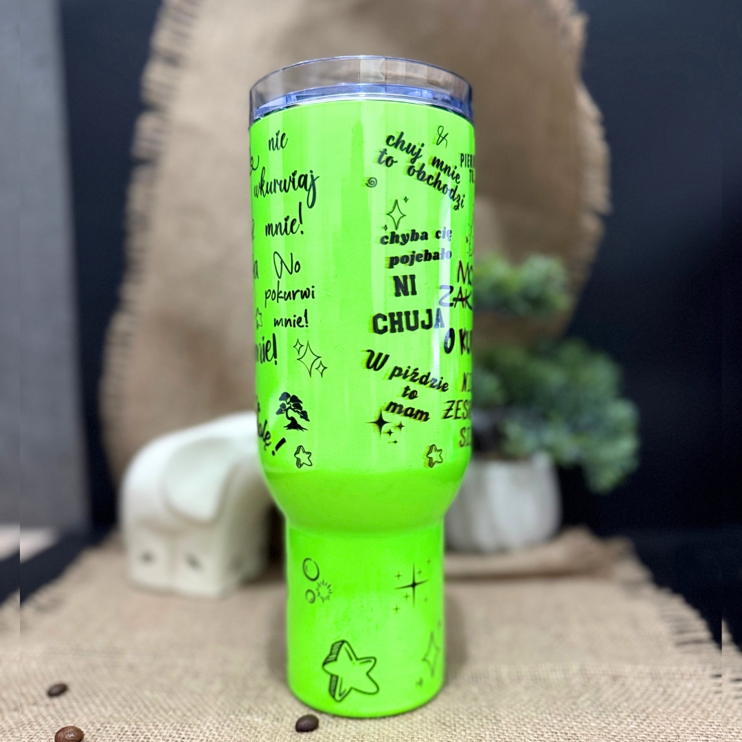 Kubek podróżny Moje zaklęcia neonowo zielony 1200ml