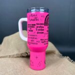 Kubek podróżny mój kubek zajebistości 1200ml różowy