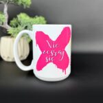 Kubek pojebie mnie zaraz! x Nie zesraj się żółto różowy