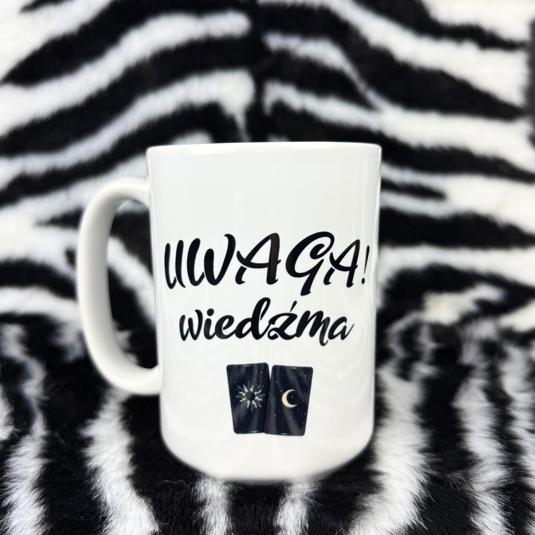 Kubek uwaga! wiedźma prezent dla niej