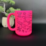 chamski kubek neonowo różowy 450ml