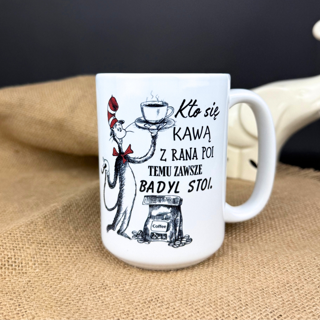 Kubek kto się kawą z rana poi