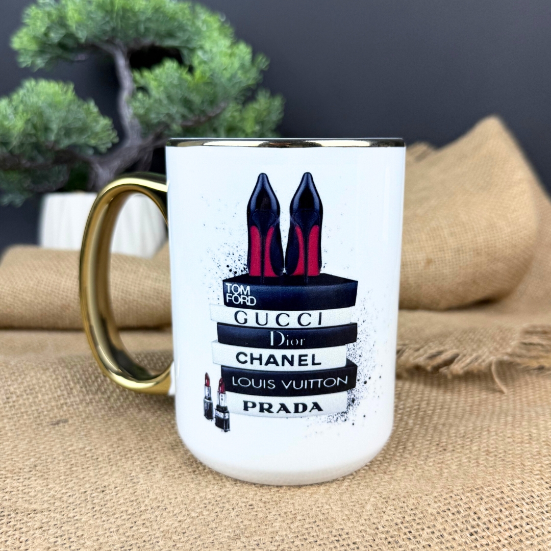 Kubek szpilki premium złoty