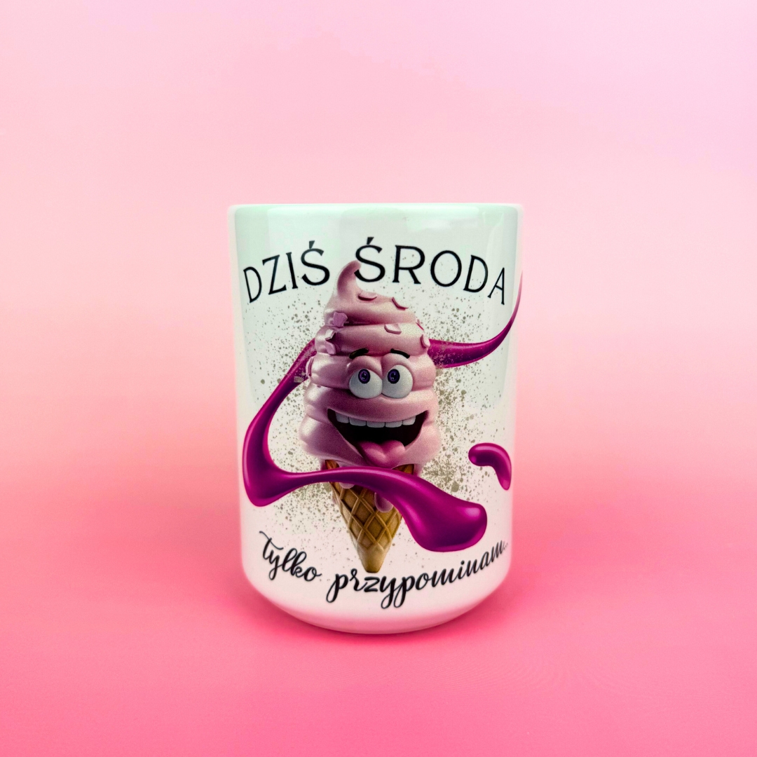 Kubek dziś środa różowy