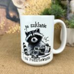 Kubek po szklanie i na rusztowanie z szopem