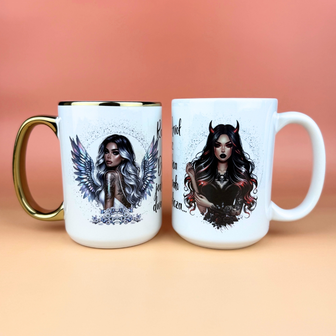 Kubek raz aioł raz diablica nowy