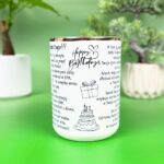 Kubek urodzinowy na 40 stke z personalizowanym imieniem Aśka 2